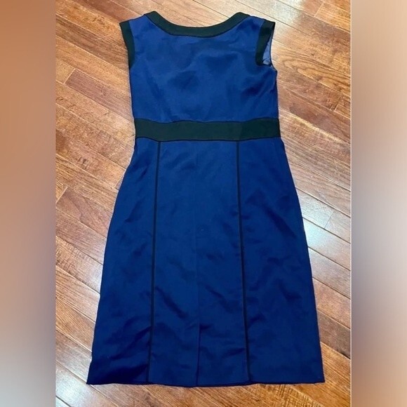 Merona navy and black sheath dress size 8 - Picture 2 of 7